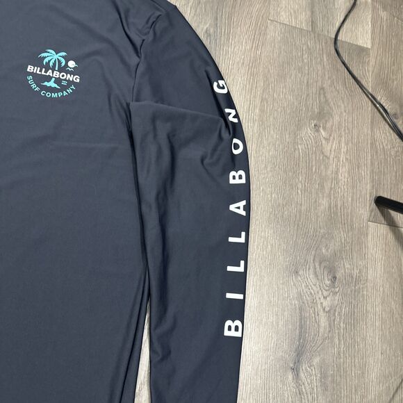 Billabong UV Surf Men's Loose Fit Surf Shirt UPF 50+ Sun Protection Black Sz XL - Picture 3 of 7